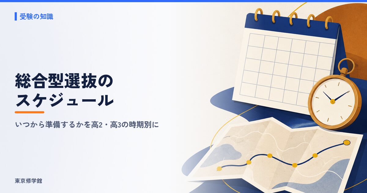 総合型選抜のスケジュール
