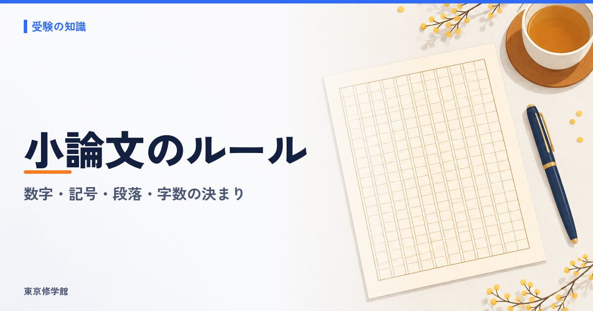 小論文のルール